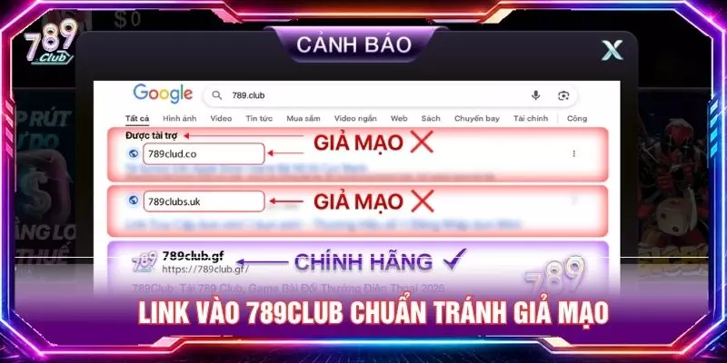 Link vào 789club chuẩn tránh giả mạo