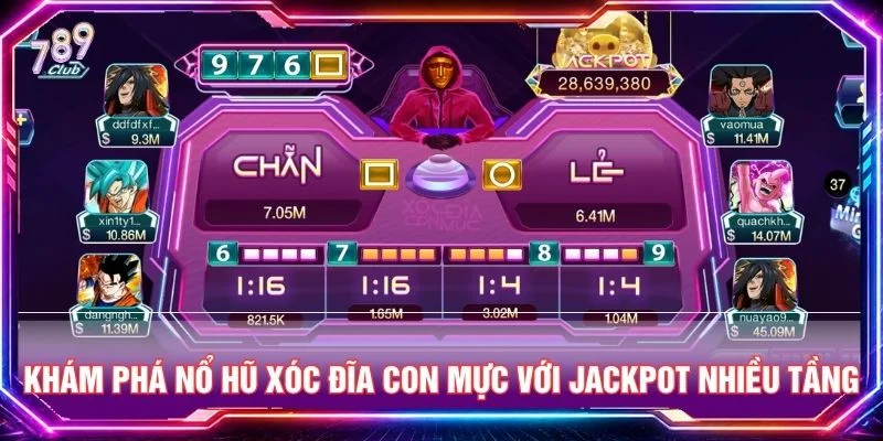 Khám phá nổ hũ xóc đĩa con mực với Jackpot nhiều tầng