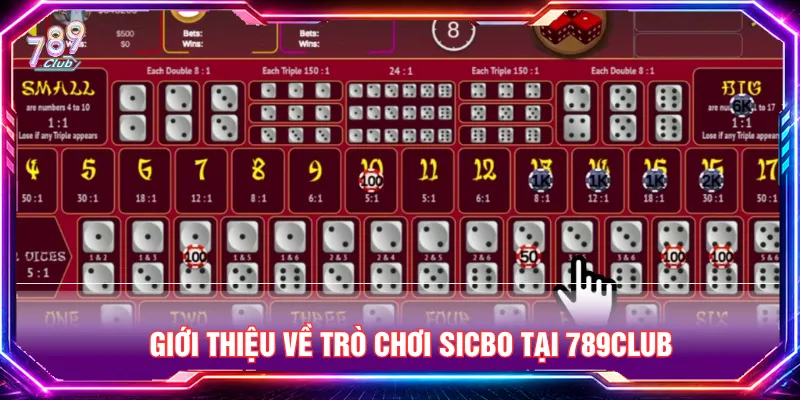 Sicbo sử dụng ba viên xúc xắc để người chơi đoán kết quả